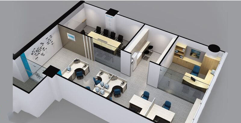 Thiết kế nội thất văn phòng tại Nhơn Trạch