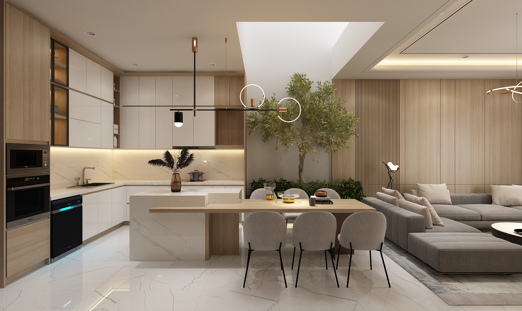 Bàn đảo bếp Ngọc Thịnh