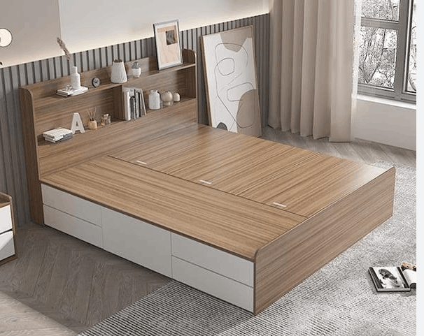 giường ngủ gỗ MDF có ngăn kéo