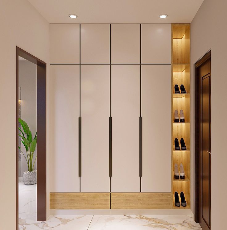 Tủ áo nhiều cánh đụng trần