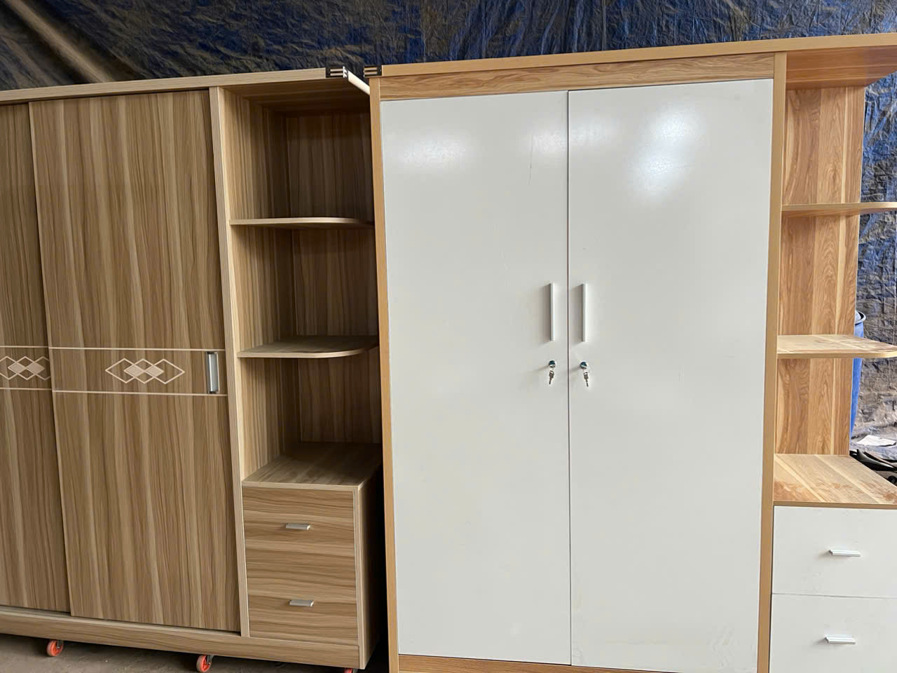 tủ mdf 2 cánh