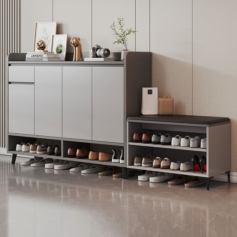 Tủ giày gỗ kết hợp tủ trang trí Ngọc Thịnh
